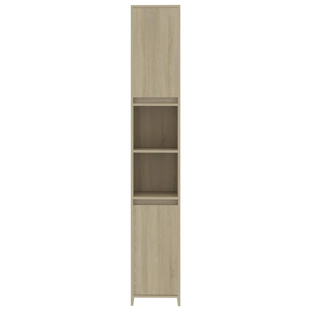 Bathroom Cabinet Sonoma Oak 30x30x183.5 cm Wood Material