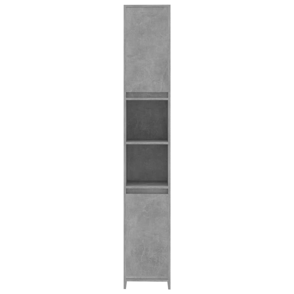 Bathroom Cabinet Concrete Grey 30x30x183.5 cm Wood Material