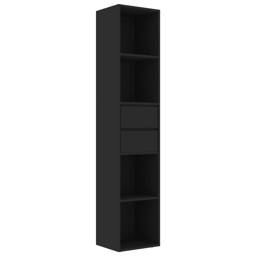 Bookshelf Black 36x30x171 cm Wood Material