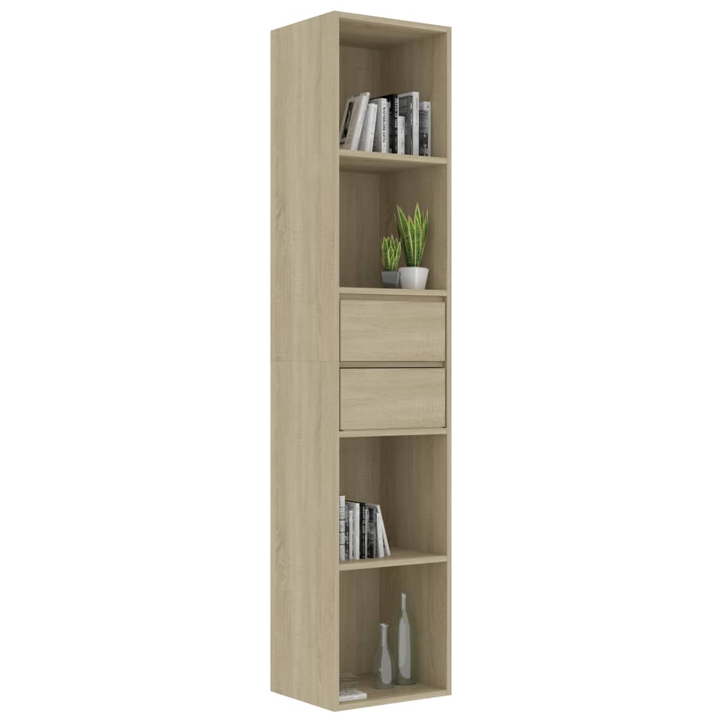 Bookshelf Sonoma Oak 36x30x171 cm Wood Material