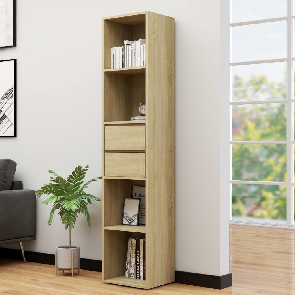 Bookshelf Sonoma Oak 36x30x171 cm Wood Material