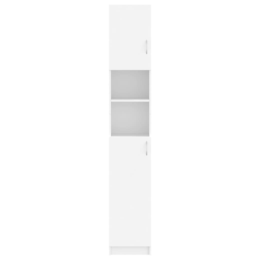 Bathroom Cabinet White 32×25.5×190 cm Wood Material