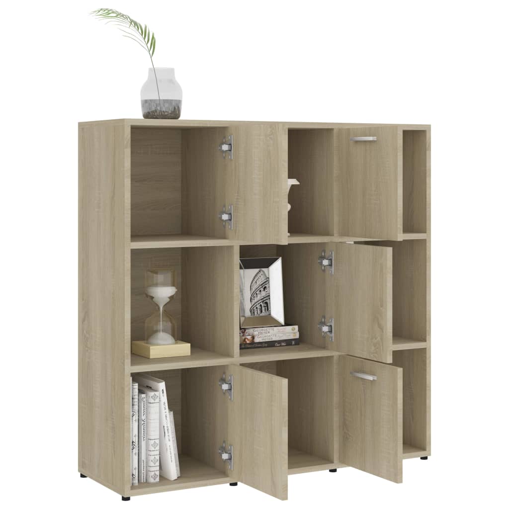 Bookshelf Sonoma Oak 90x30x90 cm Wood Material