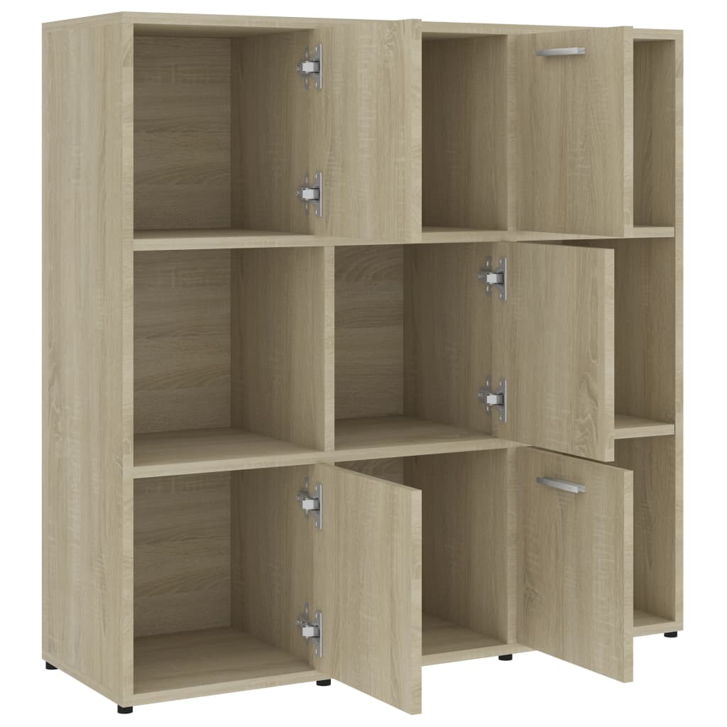 Bookshelf Sonoma Oak 90x30x90 cm Wood Material