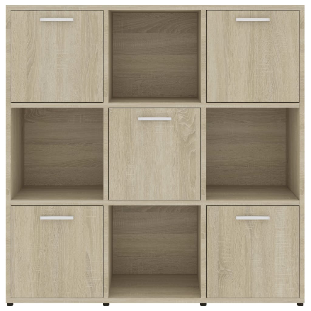 Bücherregal Sonoma-Eiche 90x30x90 cm Holzwerkstoff