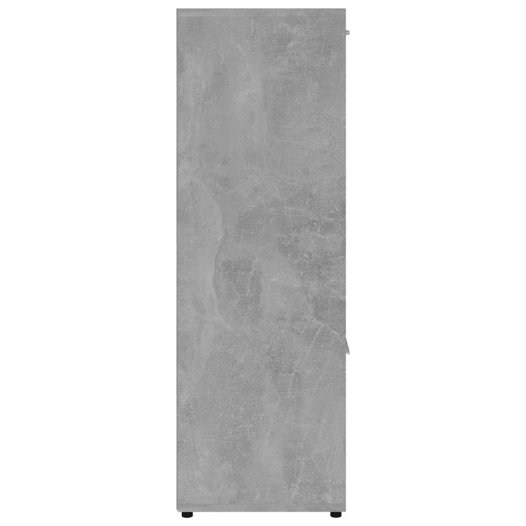 Bookshelf Concrete Grey 90x30x90 cm Wood Material