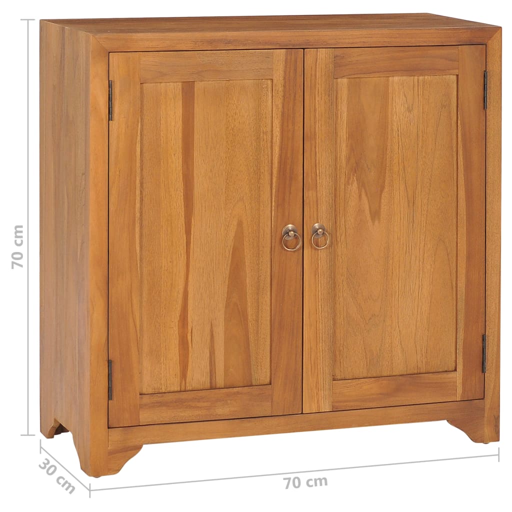 Schrank 70x30x70 cm Teak Massivholz