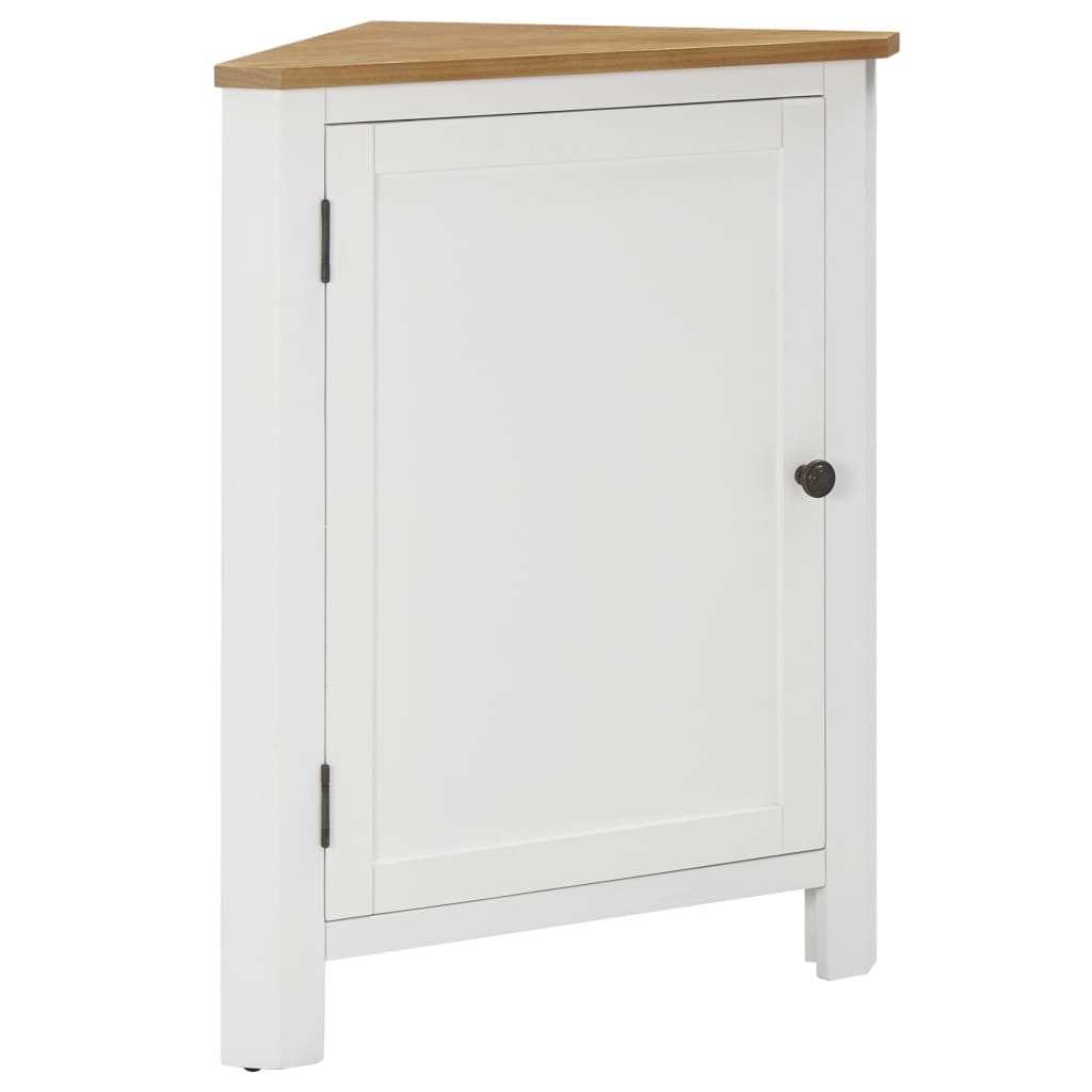 Eckschrank 59x45x80 cm Massivholz Eiche