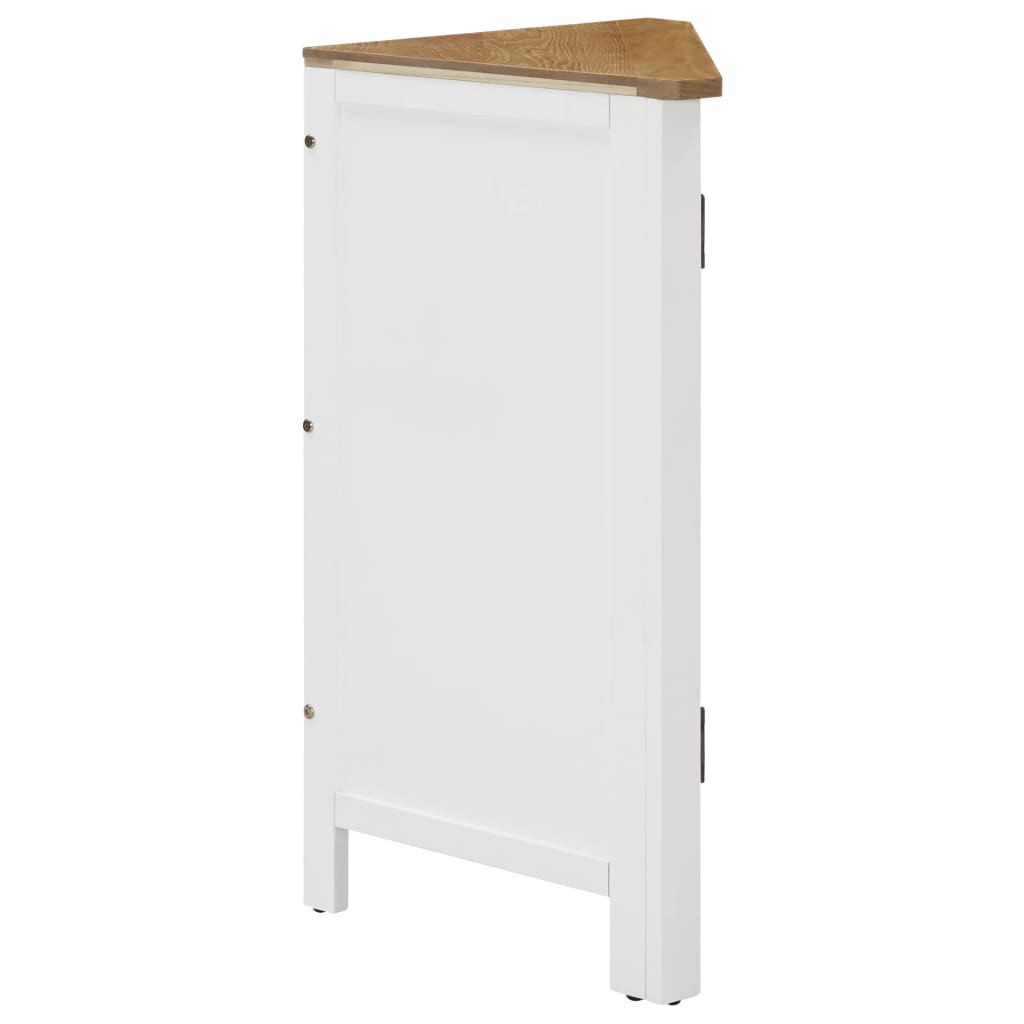 Eckschrank 59x45x80 cm Massivholz Eiche