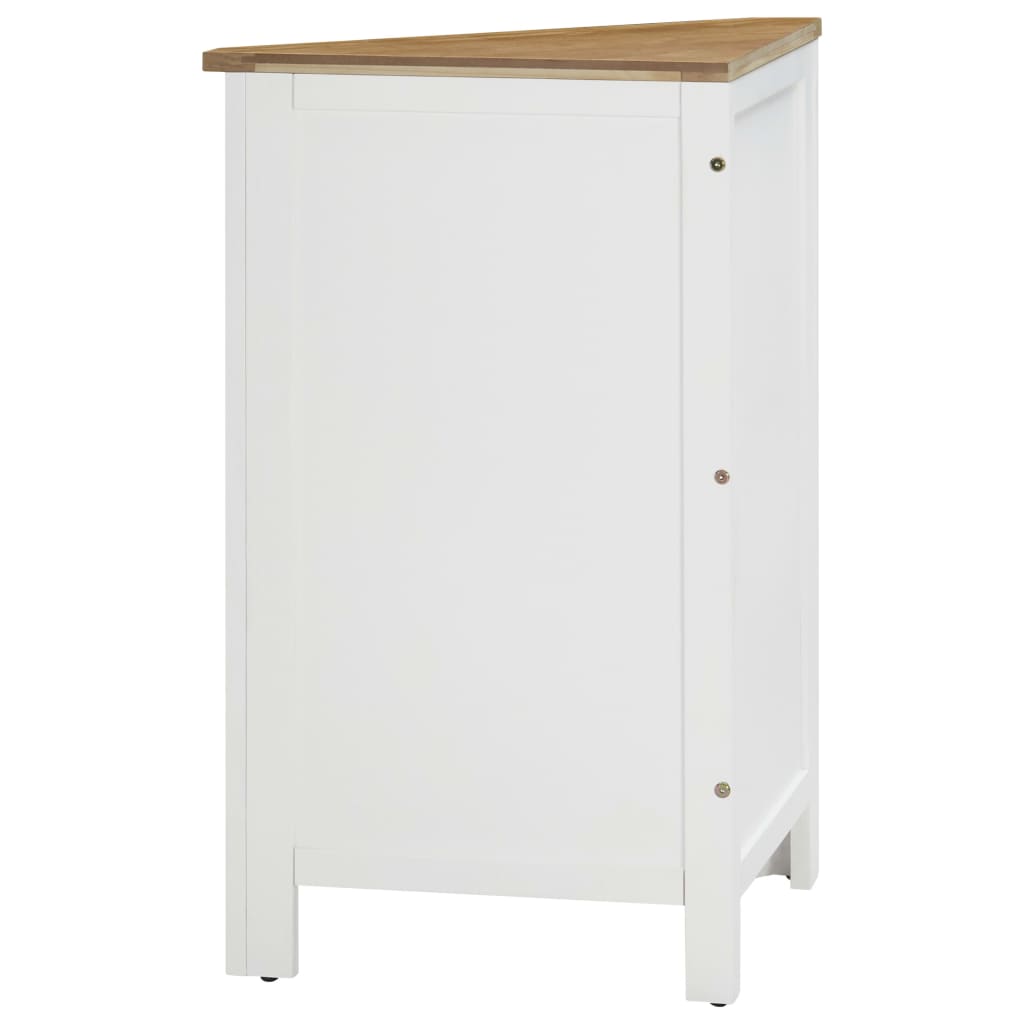 Eckschrank 59x45x80 cm Massivholz Eiche