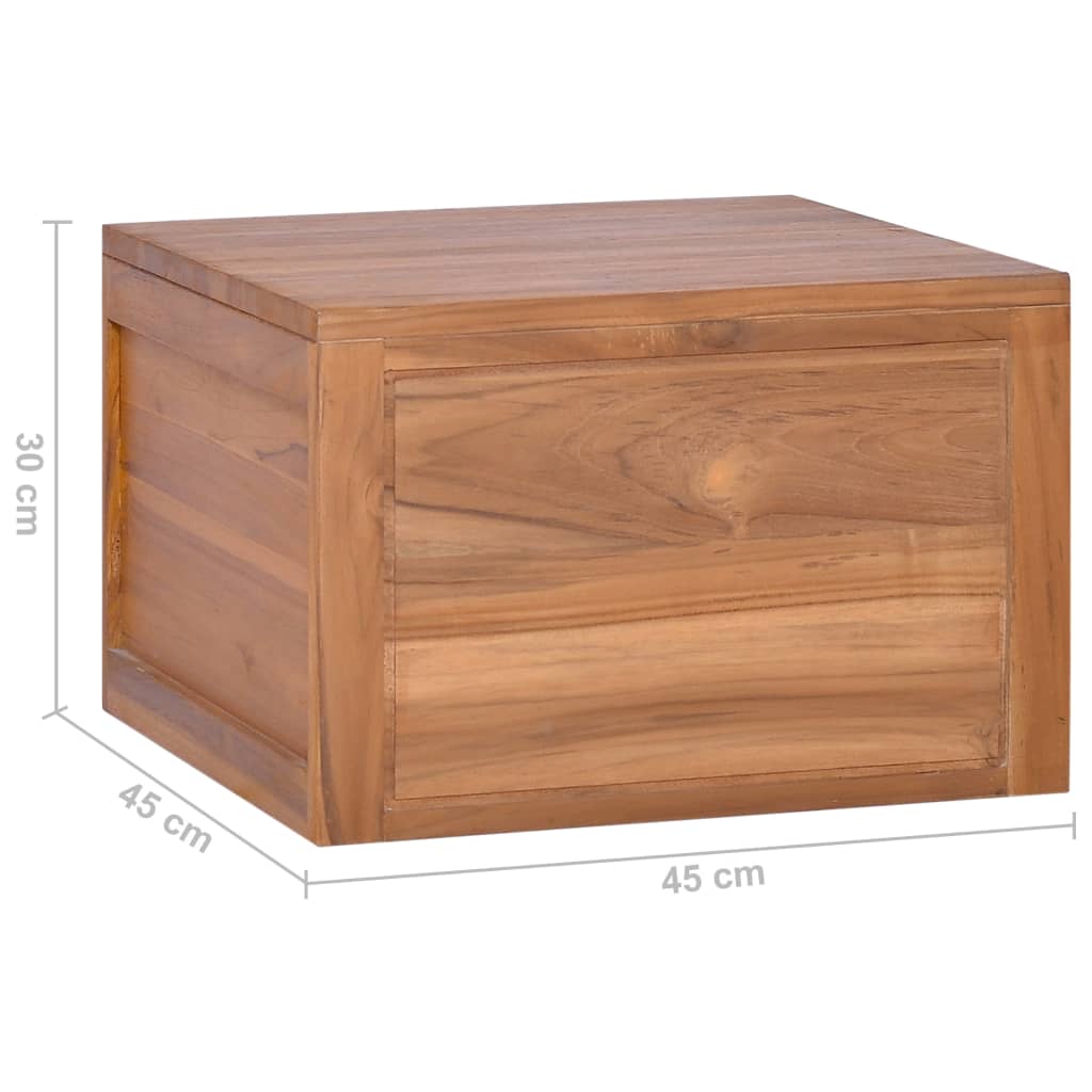 Wand-Badschrank 45x45x30 cm Teak Massivholz