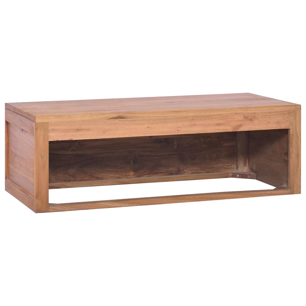 Wand-Badschrank 90x45x30 cm Teak Massivholz