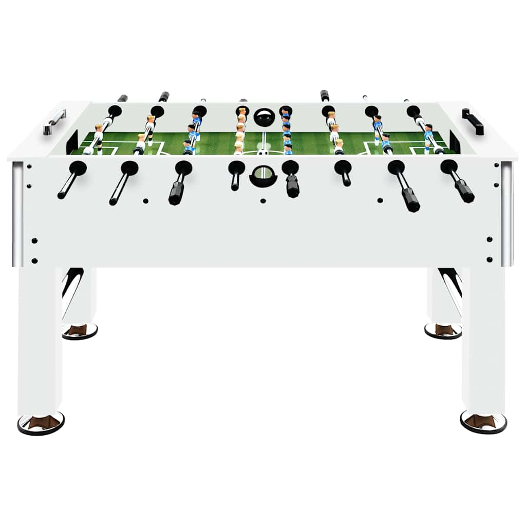 Soccer table steel 60 kg 140x74.5x87.5 cm white