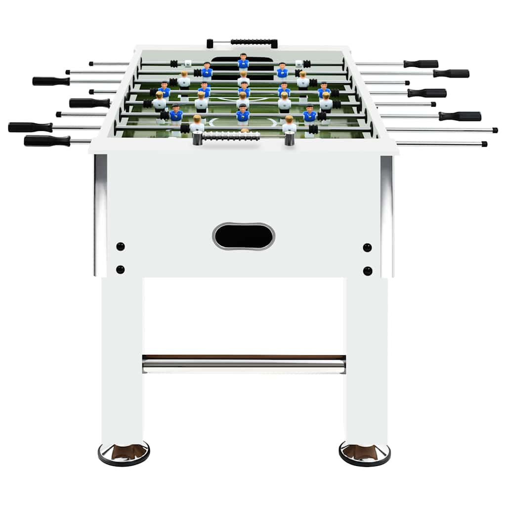 Soccer table steel 60 kg 140x74.5x87.5 cm white