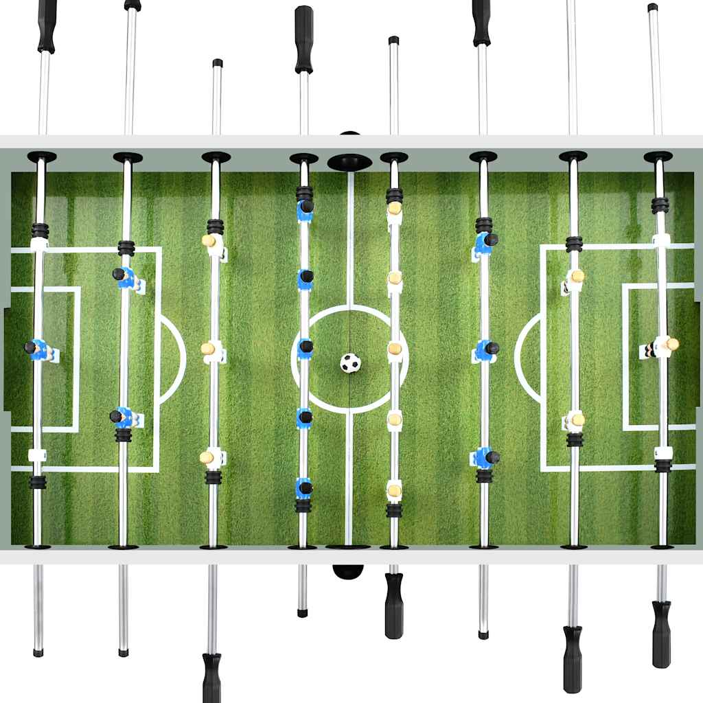 Soccer table steel 60 kg 140x74.5x87.5 cm white