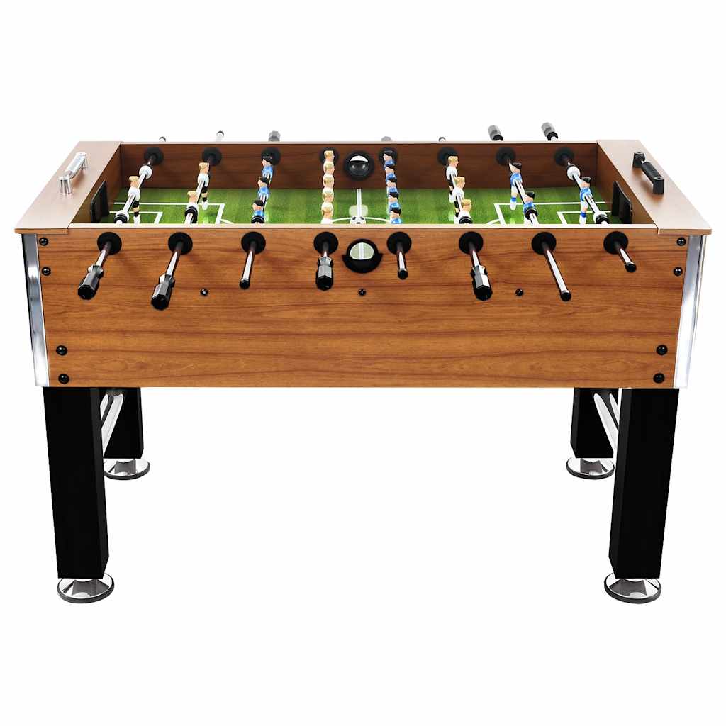 Soccer table steel 60 kg 140x74.5x87.5 cm light brown and black