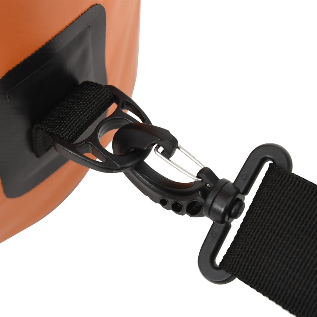 Trockensack mit Reißverschluss Orange 15 L PVC