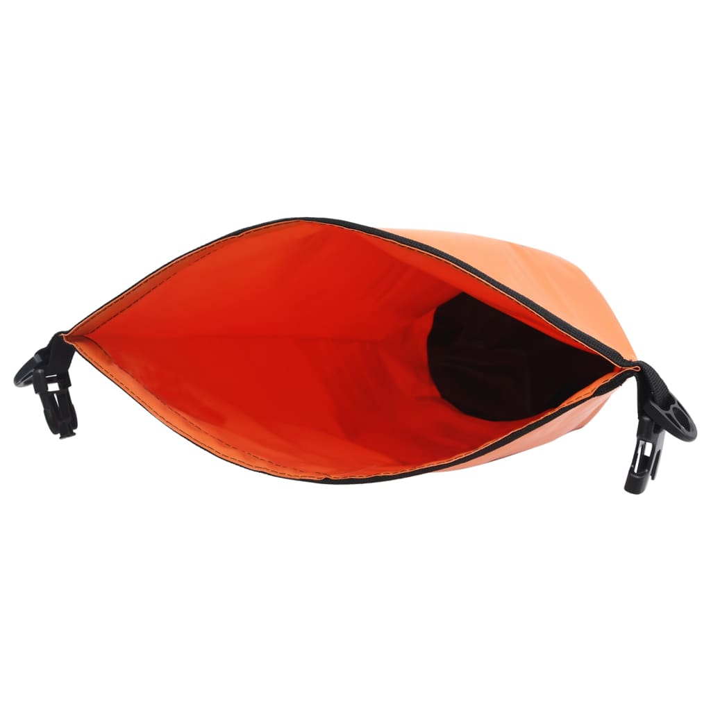 Trockensack mit Reißverschluss Orange 20 L PVC