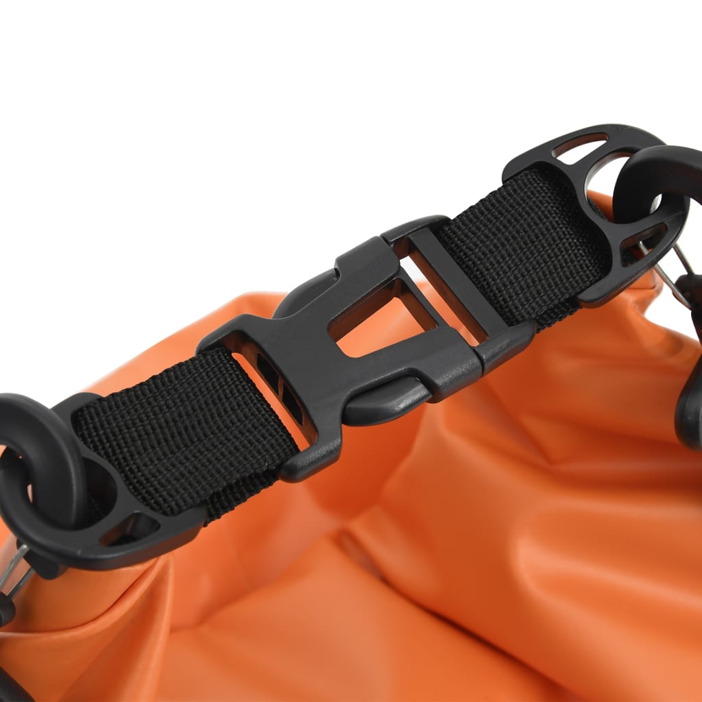 Trockensack mit Reißverschluss Orange 20 L PVC