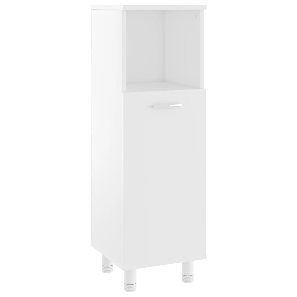 Bathroom Cabinet White 30x30x95 cm Wood Material