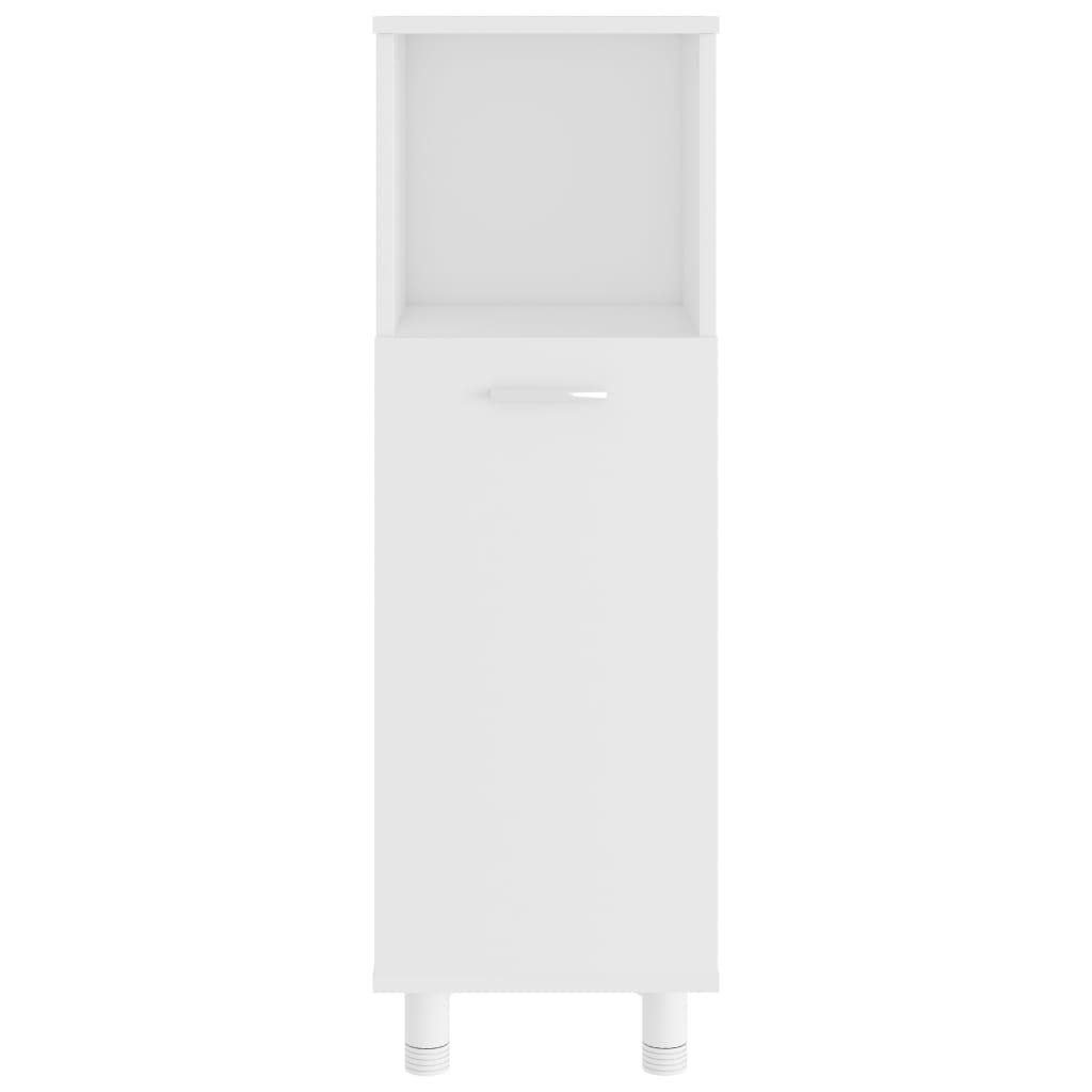 Bathroom Cabinet White 30x30x95 cm Wood Material