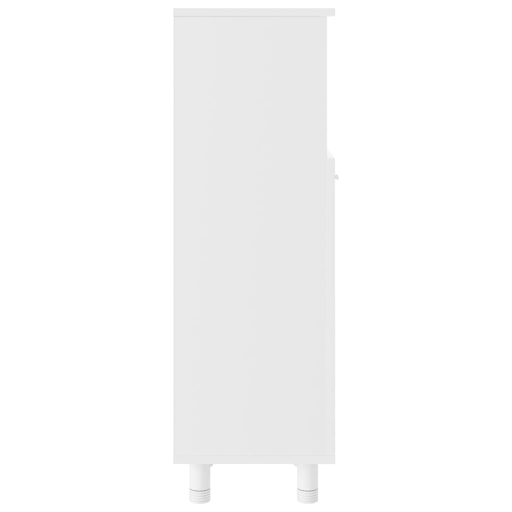 Bathroom Cabinet White 30x30x95 cm Wood Material