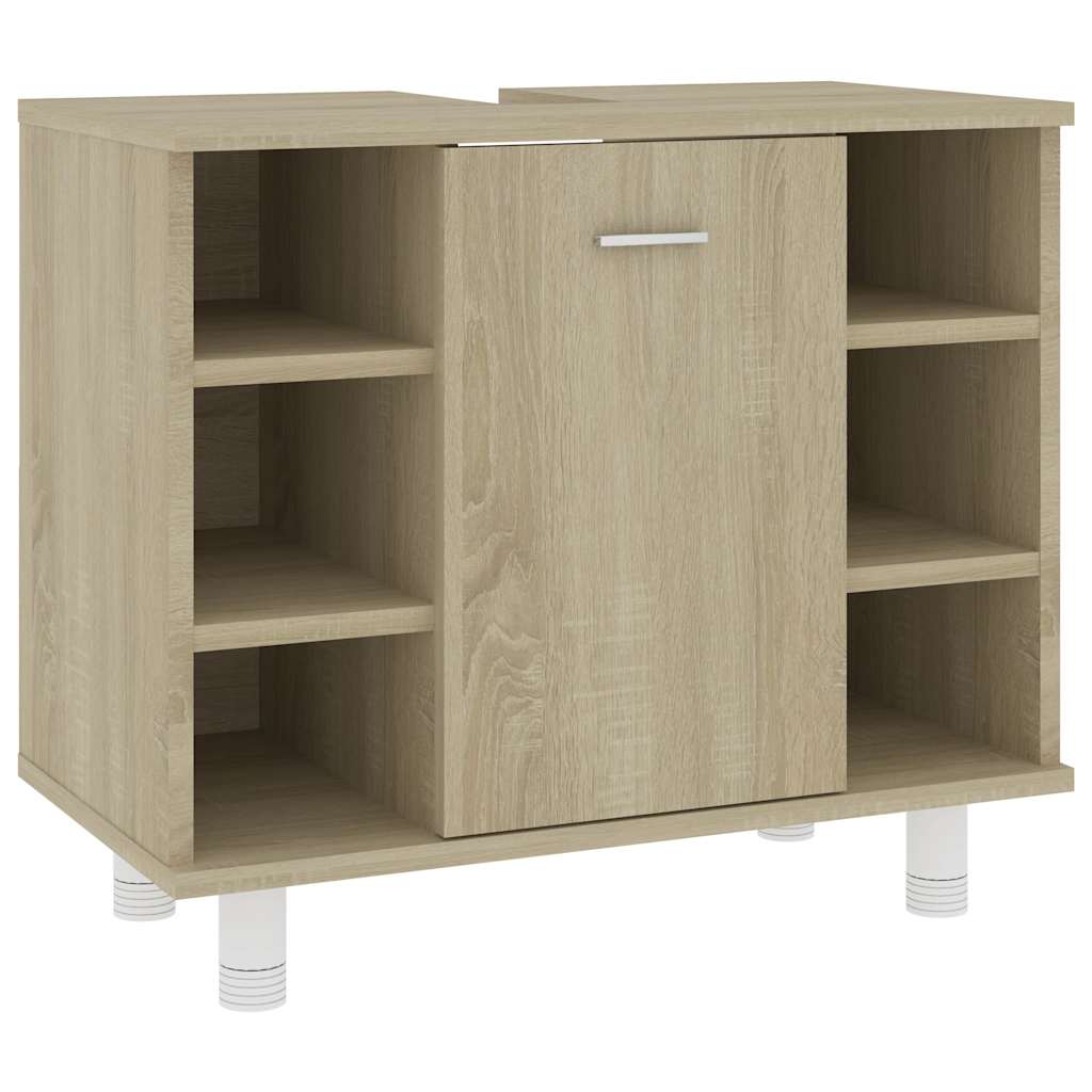 Bathroom Cabinet Sonoma Oak 60x32x53.5 cm Wood Material