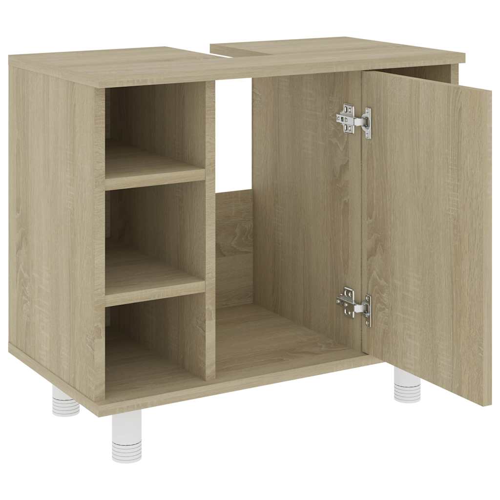 Bathroom Cabinet Sonoma Oak 60x32x53.5 cm Wood Material