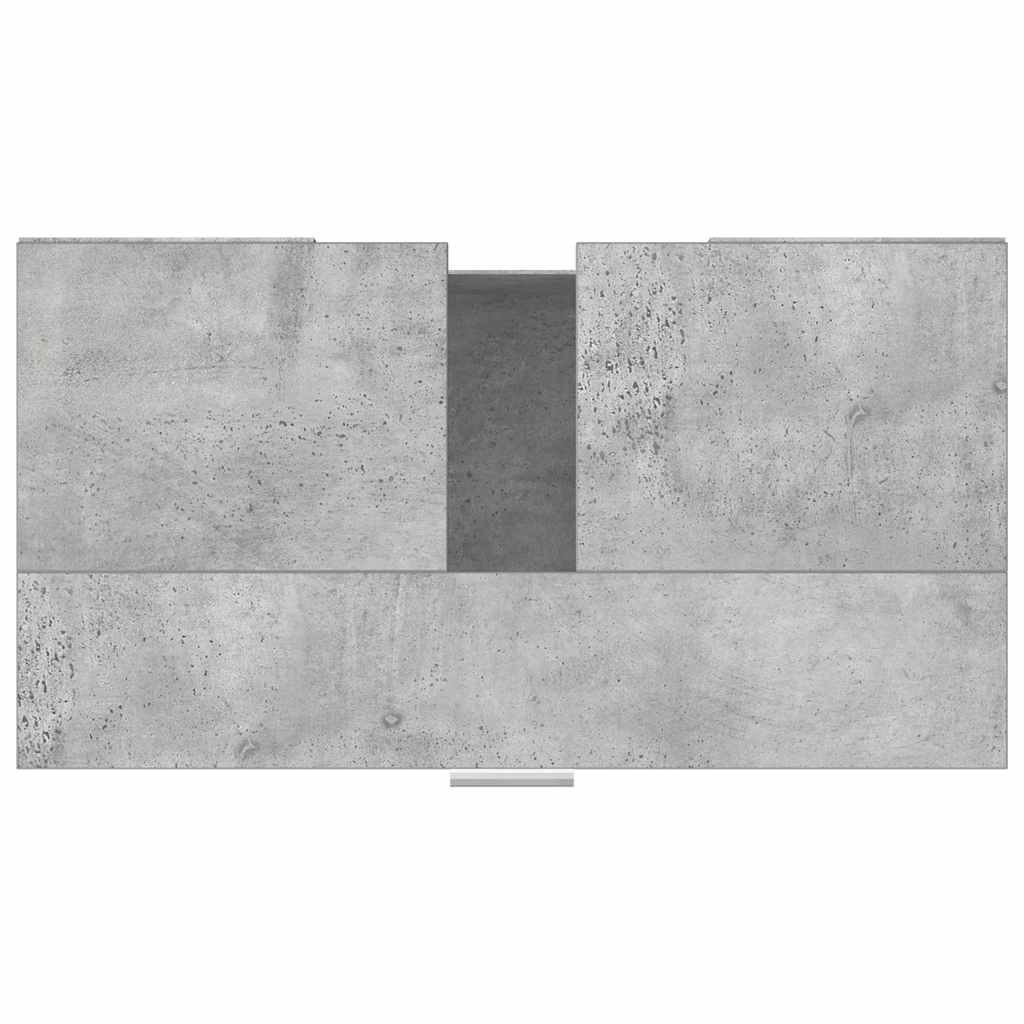 Bathroom Cabinet Concrete Grey 60x32x53.5 cm Wood Material