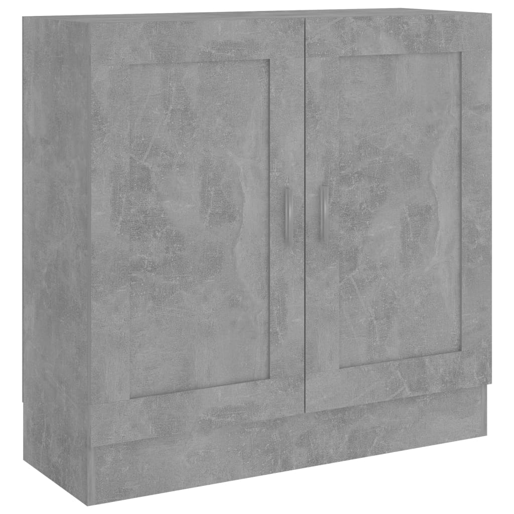 Bookcase Concrete Grey 82.5x30.5x80 cm Wood Material