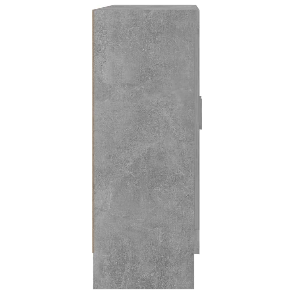 Bookcase Concrete Grey 82.5x30.5x80 cm Wood Material