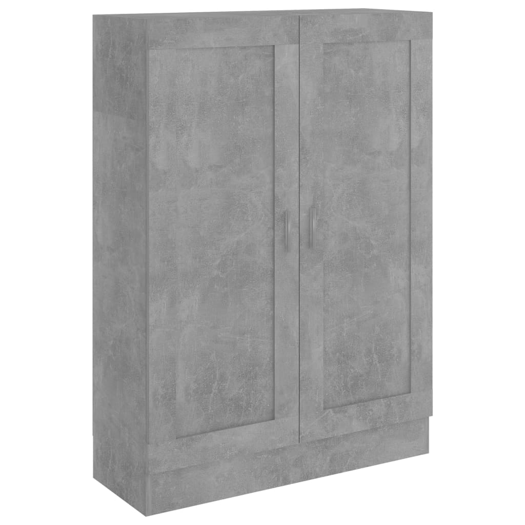 Bookcase Concrete Grey 82.5x30.5x115 cm Wood Material