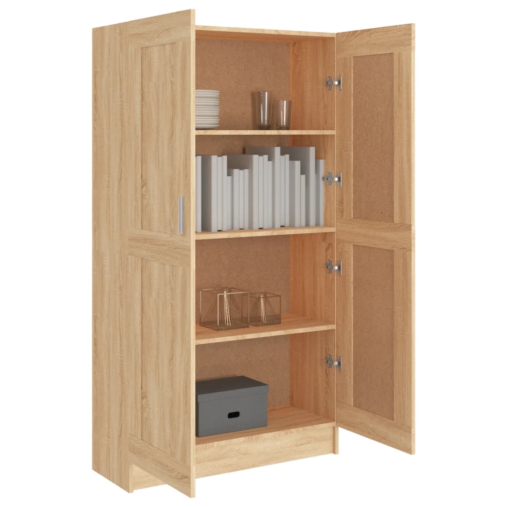 Bookshelf Sonoma Oak 82.5x30.5x150 cm Wood Material