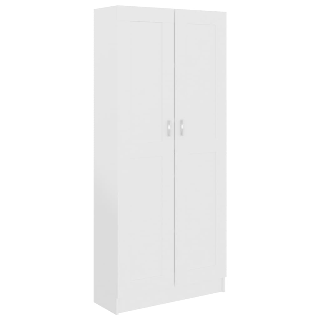 Bookcase White 82.5x30.5x185.5 cm Wood Material