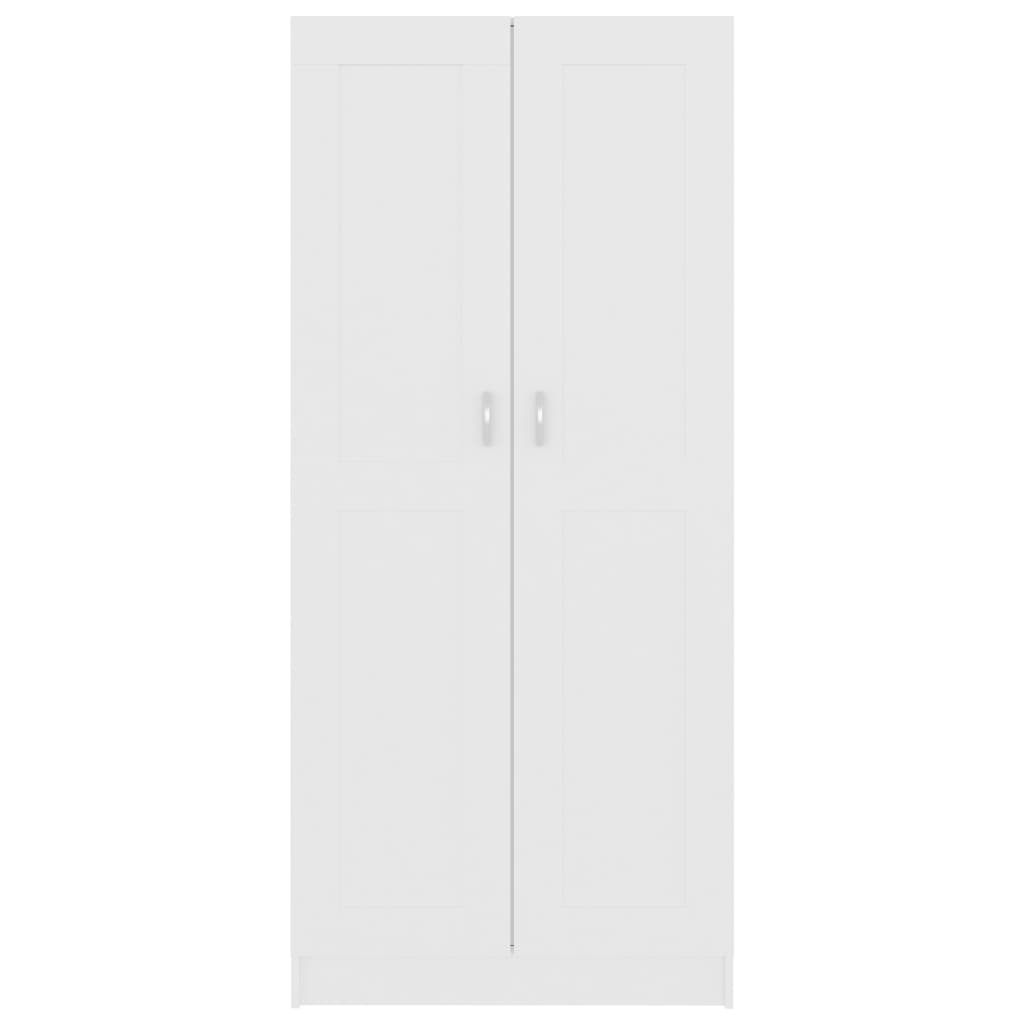 Bookcase White 82.5x30.5x185.5 cm Wood Material