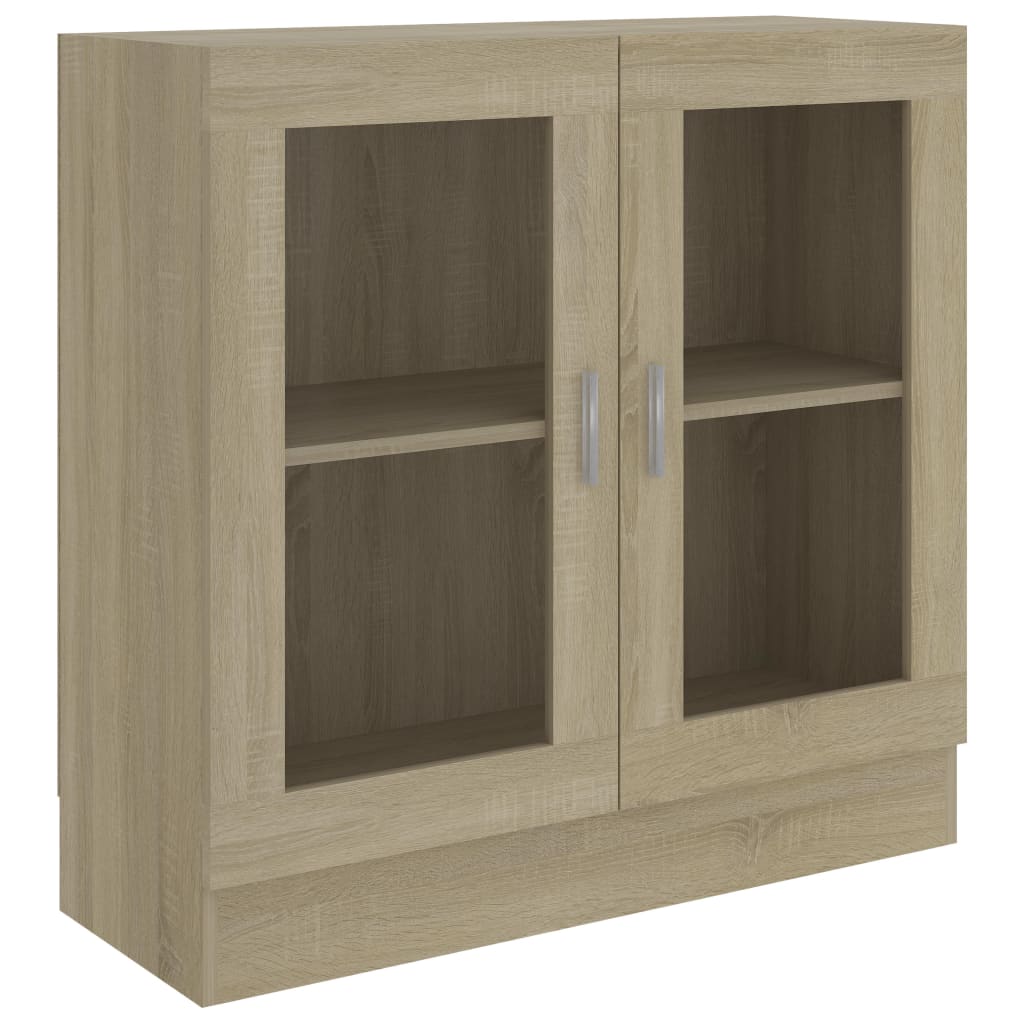 Display Cabinet Sonoma Oak 82.5x30.5x80 cm Wood Material