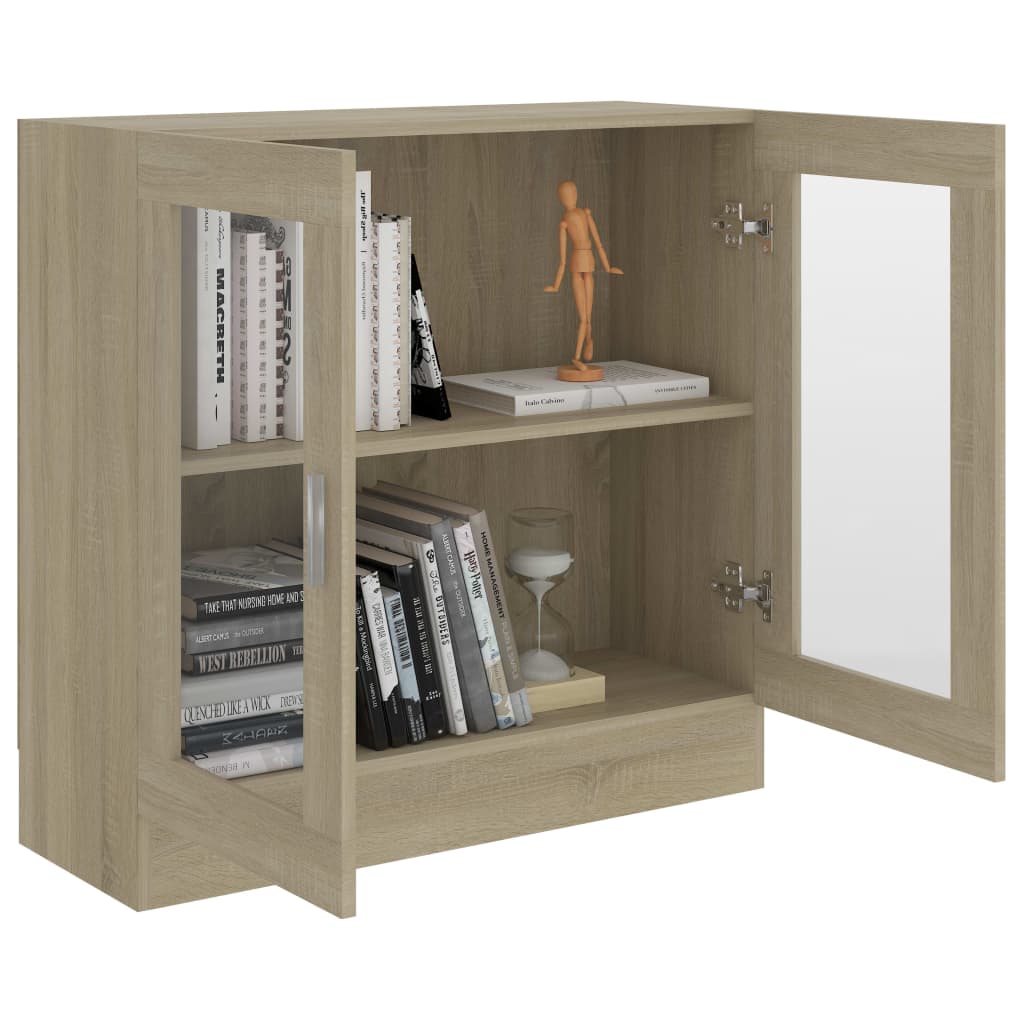 Display Cabinet Sonoma Oak 82.5x30.5x80 cm Wood Material