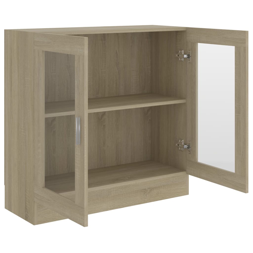 Display Cabinet Sonoma Oak 82.5x30.5x80 cm Wood Material