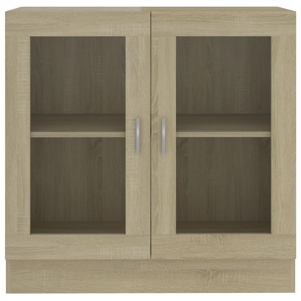 Display Cabinet Sonoma Oak 82.5x30.5x80 cm Wood Material