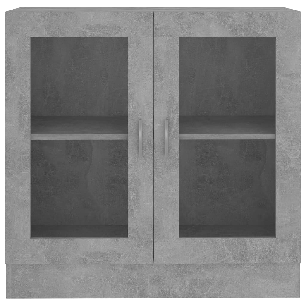 Display Cabinet Concrete Grey 82.5x30.5x80 cm Wood Material