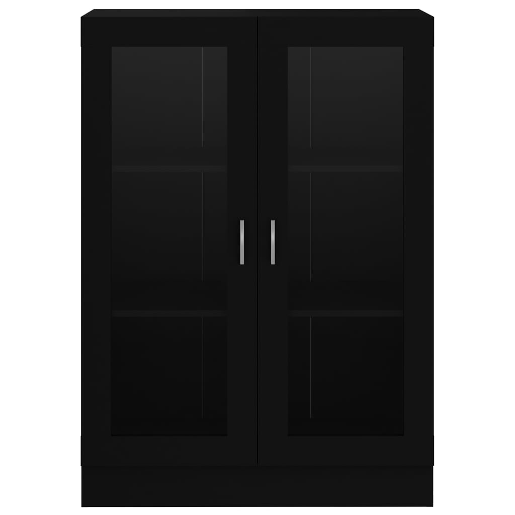 Display Cabinet Black 82.5x30.5x115 cm Wood Material