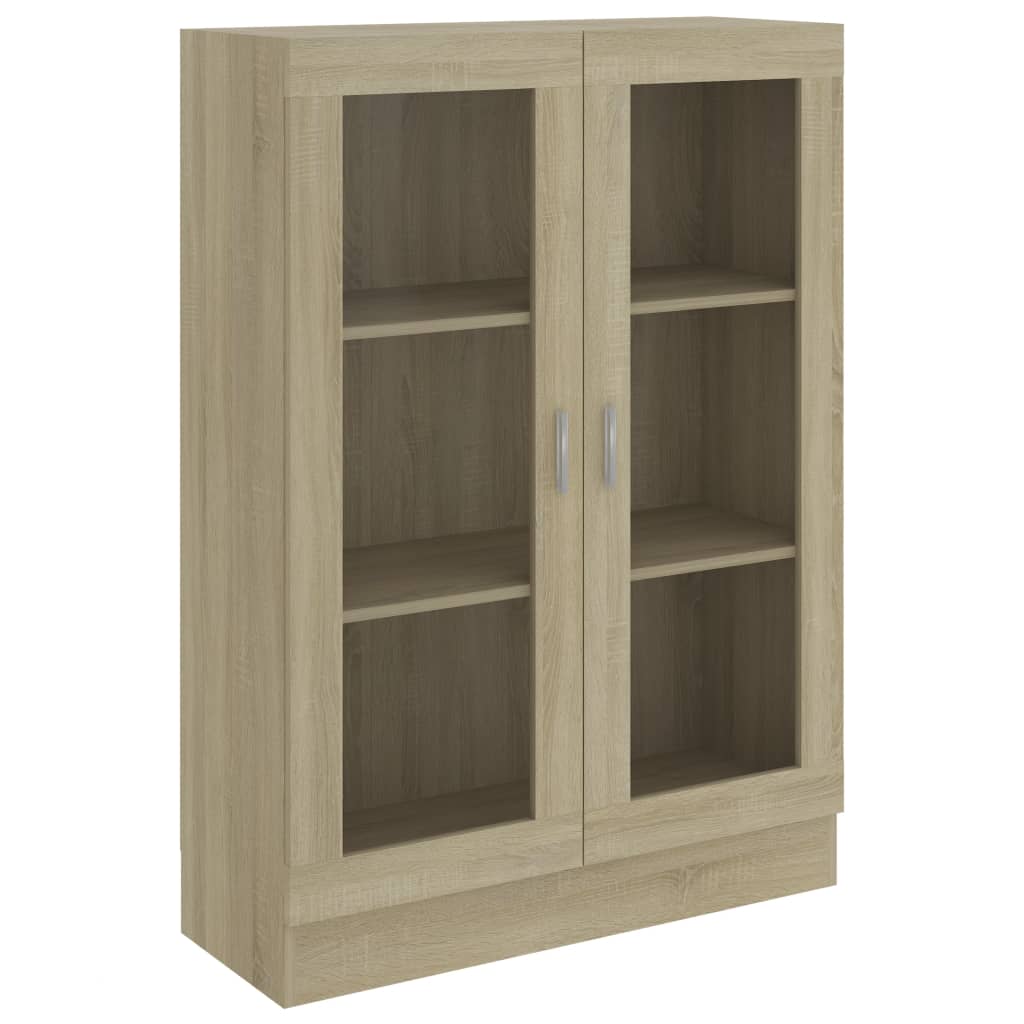 Display Cabinet Sonoma Oak 82.5x30.5x115 cm Wood Material