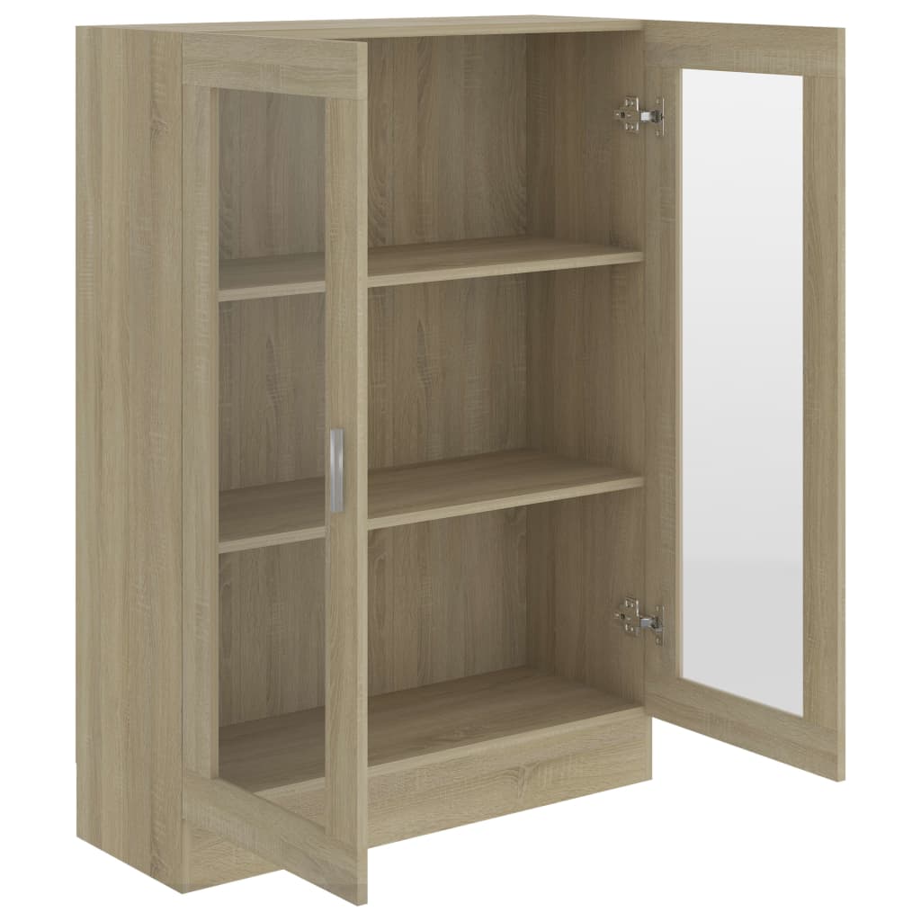 Display Cabinet Sonoma Oak 82.5x30.5x115 cm Wood Material