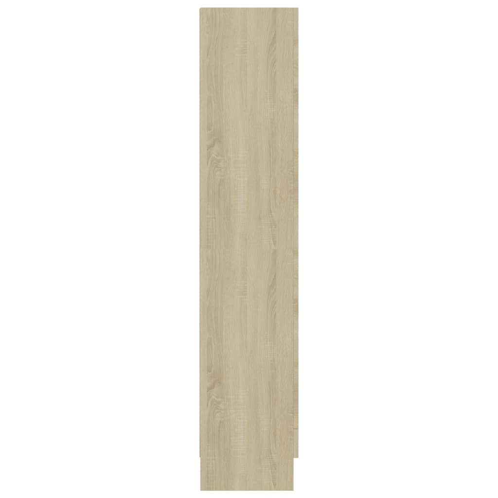 Vitrinenschrank Sonoma-Eiche 82,5x30,5x150 cm Holzwerkstoff