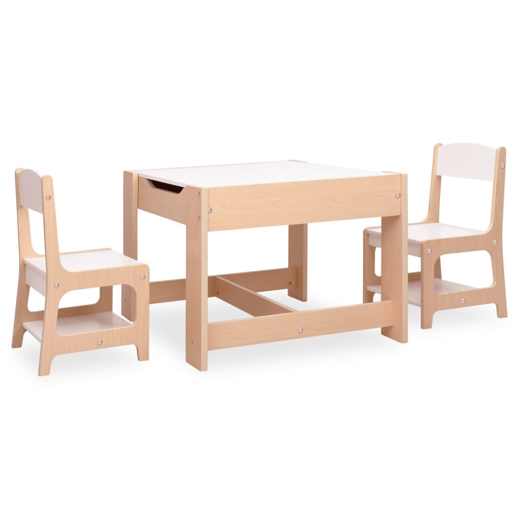 Children's table with 2 chairs MDF