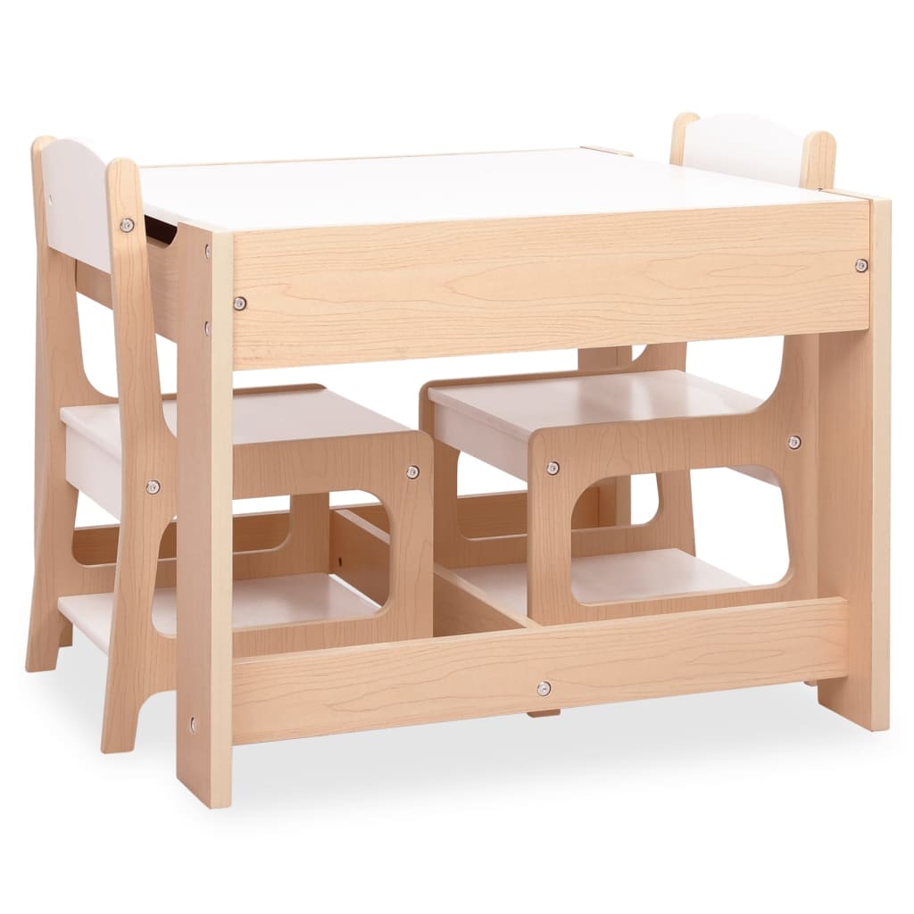 Kindertisch mit 2 Stühlen MDF