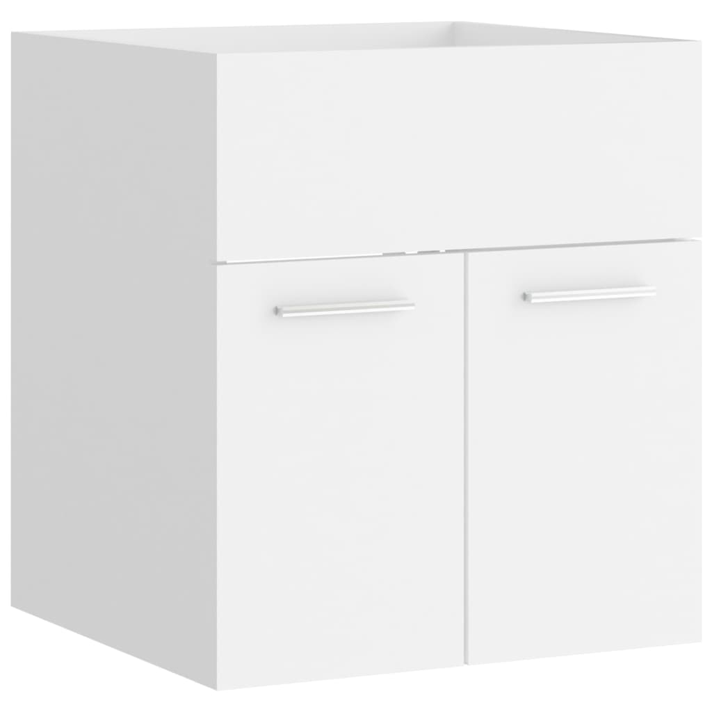 Washbasin Cabinet White 41x38.5x46 cm Wood Material