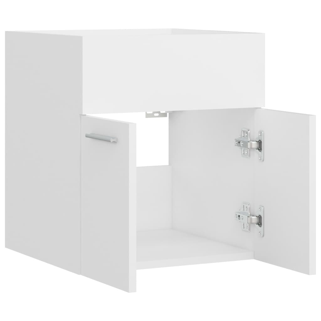 Washbasin Cabinet White 41x38.5x46 cm Wood Material