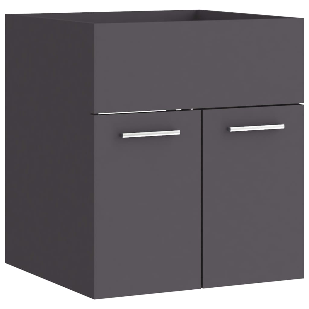 Washbasin Cabinet Grey 41x38.5x46 cm Wood Material