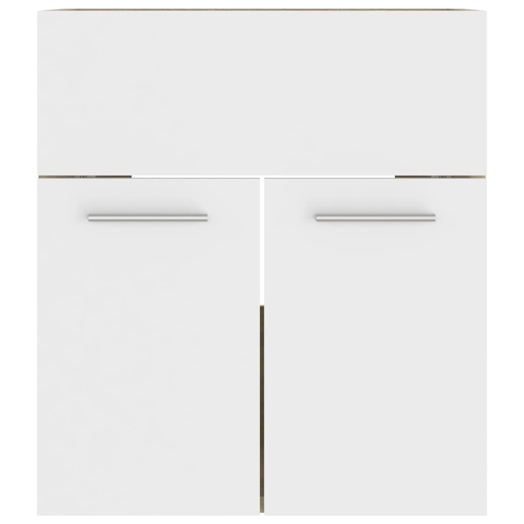 Washbasin Cabinet White Sonoma Oak 41x38.5x46 cm